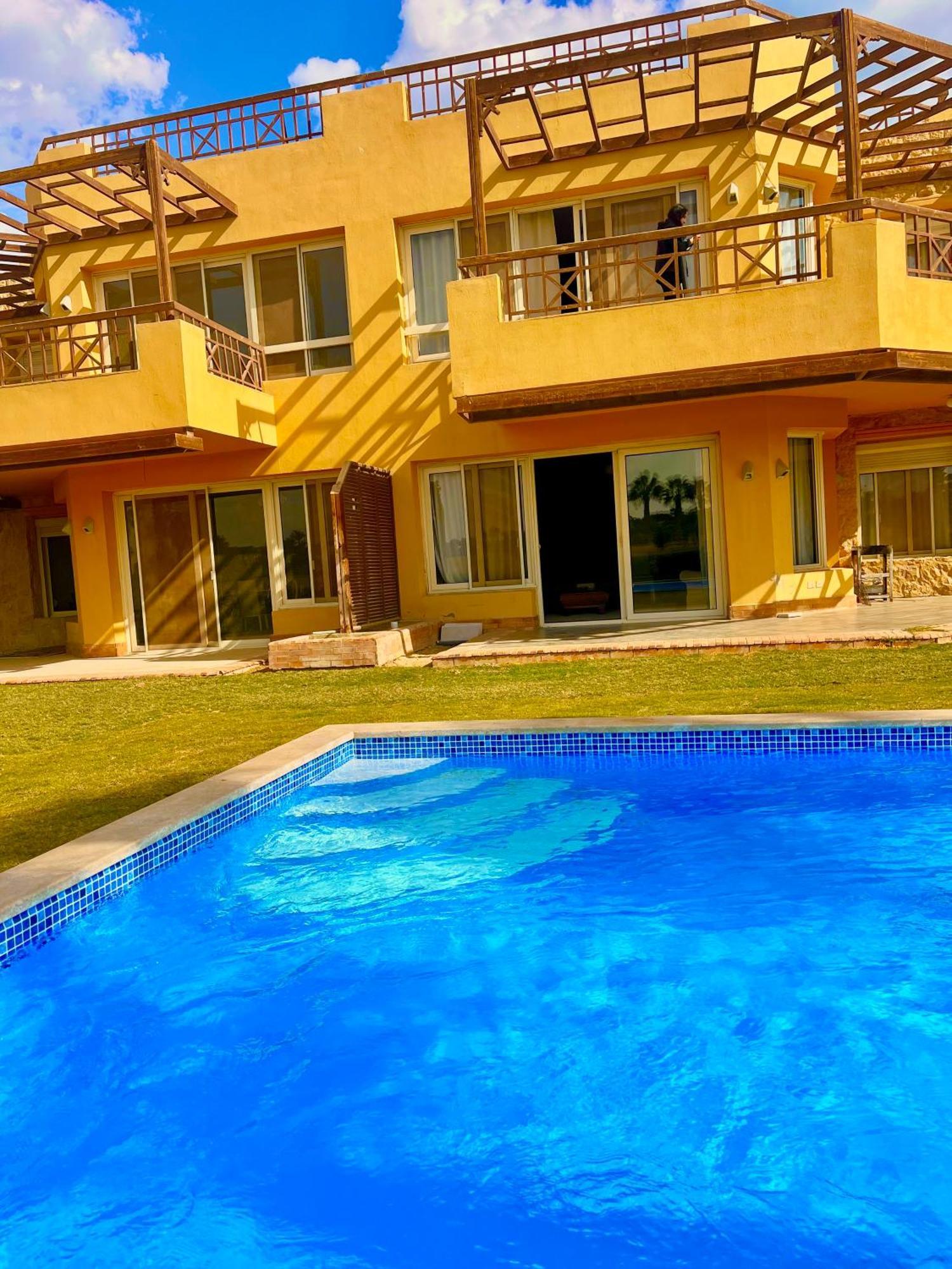 6 Brs Villa W/ Private Pool - Sandy Beach - Wifi Ain Sukhna Exterior photo